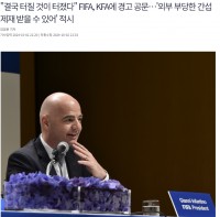 FIFA向韩国足协发函询问遭调查一事 警告其若受到第三方干扰恐遭处罚